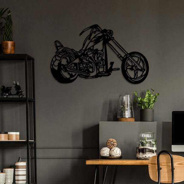 Dekorativni metalni zidni pribor Motocikl