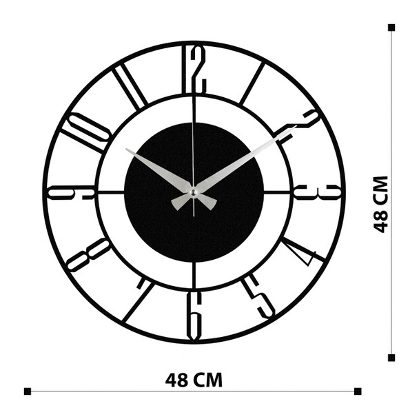 Dekorativni metalni zidni sat Enzoclock - S011