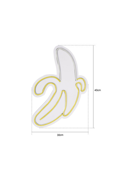 Dekorativna plastična led rasvjeta Banana - Žuta
Bijela