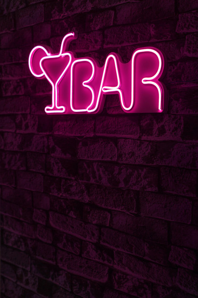 Dekorativna plastična led rasvjeta Bar - Pink