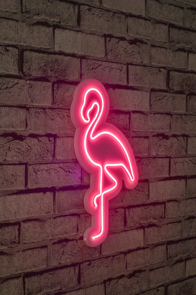 Dekorativna plastična led rasvjeta Flamingo - ružičasta