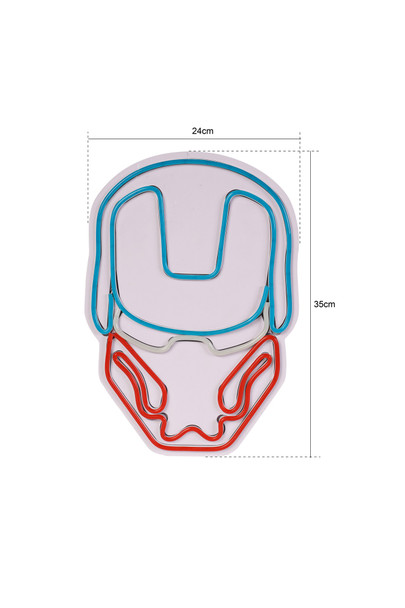 Dekorativna plastična led rasvjeta Iron Man - Plava