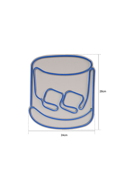 Dekorativna plastična led rasvjeta Viski Old Fashioned - Bijeli