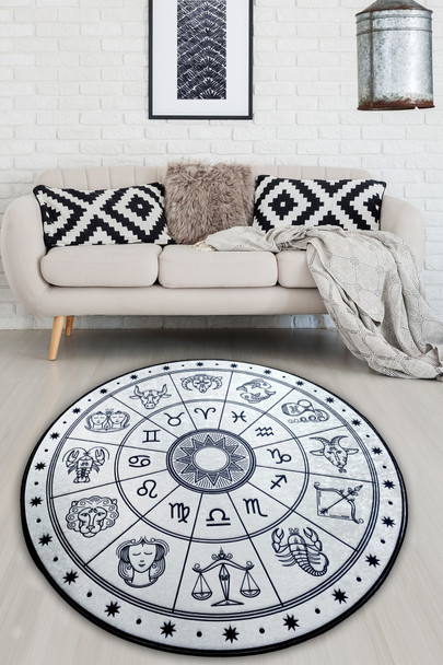 tepih (140 cm)  Horoskop Beyaz 140X140
