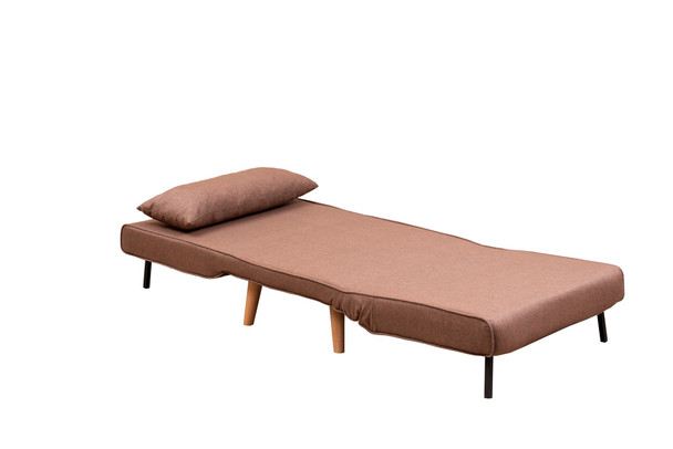 Kauč na razvlačenje s 1 sjedalom Folde Single - smeđa