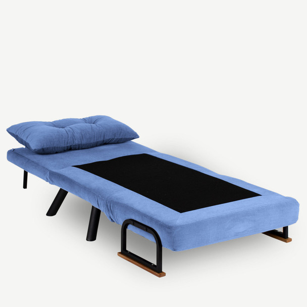Kauč na razvlačenje s 1 sjedalom Sando samac - Plava