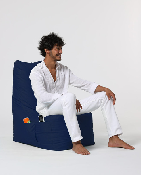 Lazy bag Dijamant - tamnoplava
