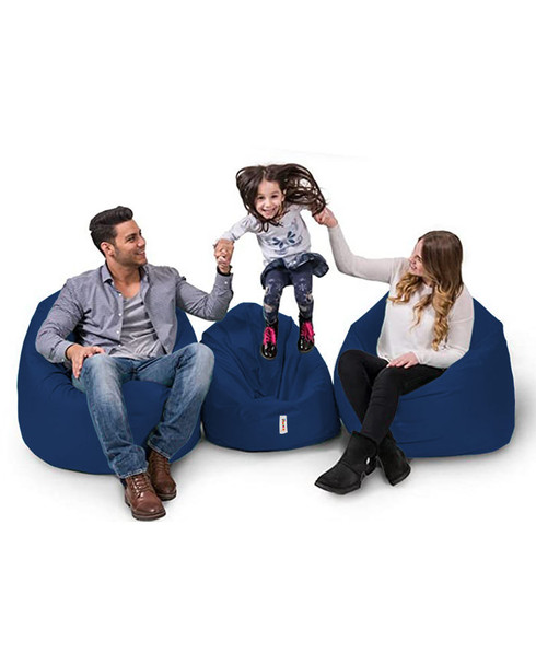 Lazy bag Iyzi 100 jastučić puf - tamnoplava