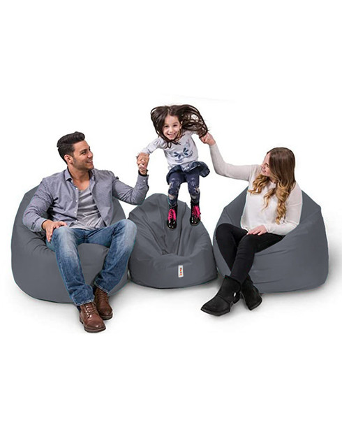Lazy bag Iyzi 100 Pouf s jastučićima - Fume