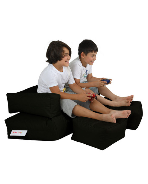 Lazy bag Dječji puf sa duplim sjedalom - crni