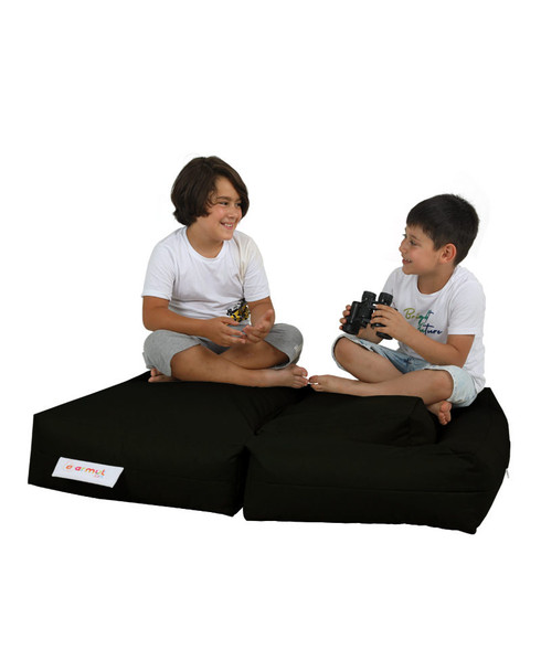 Lazy bag Dječji puf sa duplim sjedalom - crni