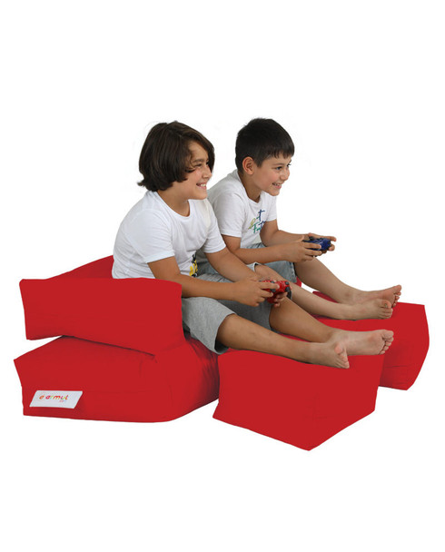 Lazy bag Dječji puf sa duplim sjedalom - crveni