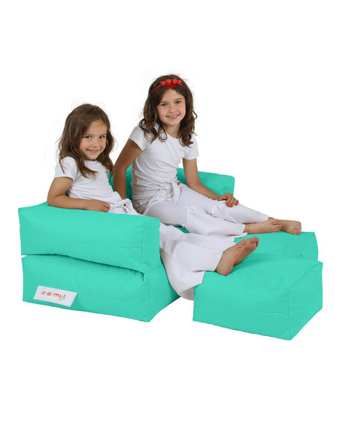 Lazy bag Dječji puf sa duplim sjedalom - tirkiz