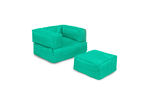 Lazy bag Dječji puf sa jednosjedom - tirkiz