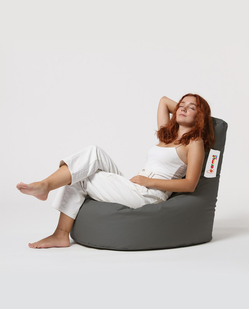 Lazy bag Lina - tamno siva