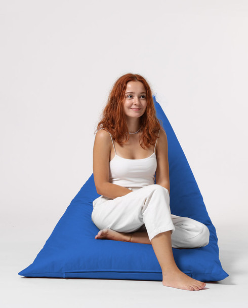 Lazy bag Pyramid Big Bed Pouf - Plava