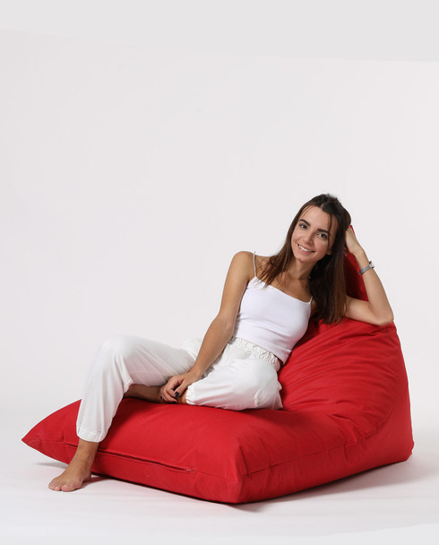 Lazy bag Pyramid Big Bed Pouf - crvena