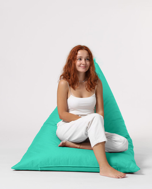 Lazy bag Pyramid Big Bed Pouf - Tirkizna