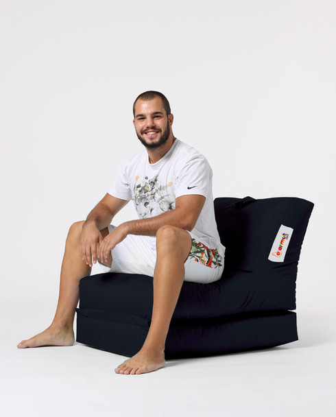 Lazy bag Siesta kauč na razvlačenje - crna