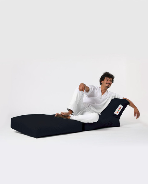 Lazy bag Siesta kauč na razvlačenje - crna