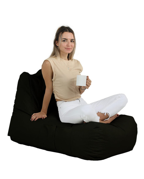 Lazy bag Trendy Comfort Bed Pouf - crna