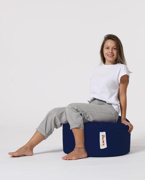 Tabure bag Okrugli  - tamnoplava
