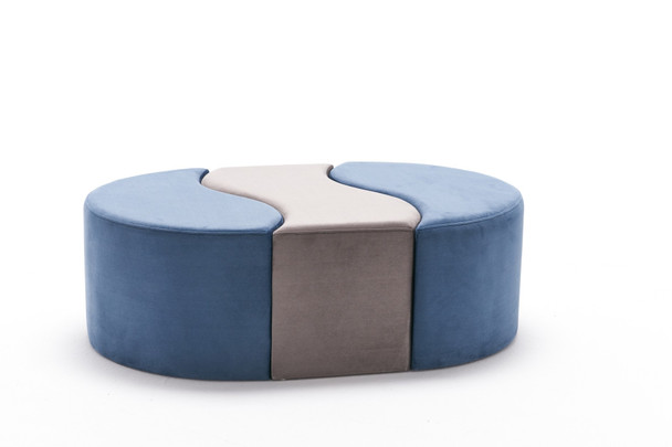 Tabure Alya Puf - Plava, Mink