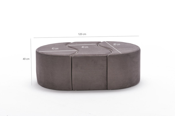 Tabure Alya Puf - Mink