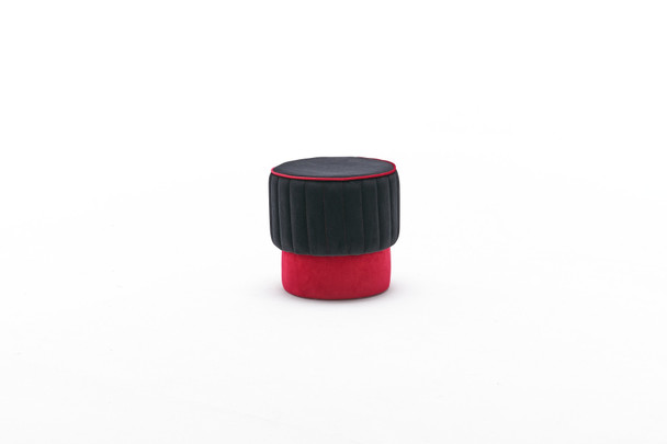 Tabure Rose Puf - crna