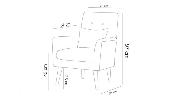 Sofa-krevet Garnitura AQUA-TAKIM3-S 1008