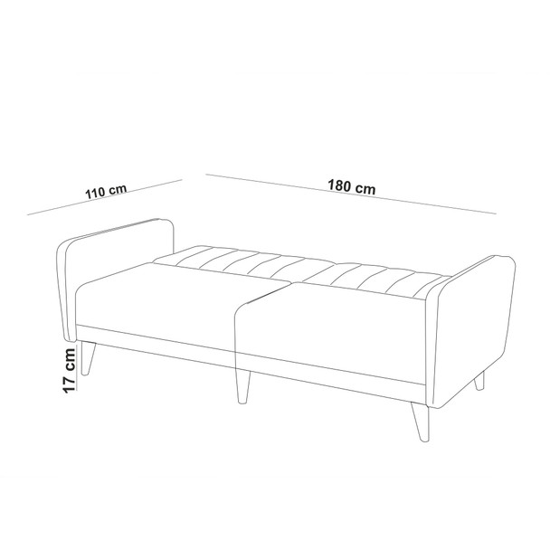 Sofa-krevet Garnitura Aqua-TKM07-1070