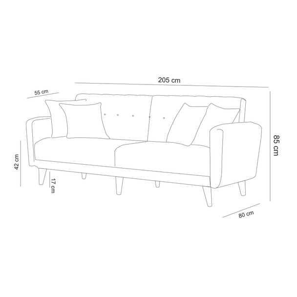 Sofa-krevet Garnitura Aria-TKM05-1005