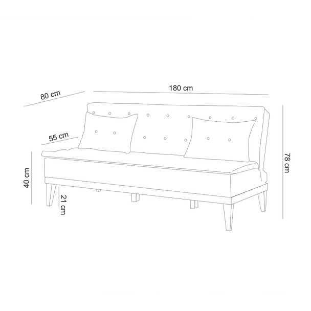 Sofa-krevet Garnitura Fuoco-TKM03-1008