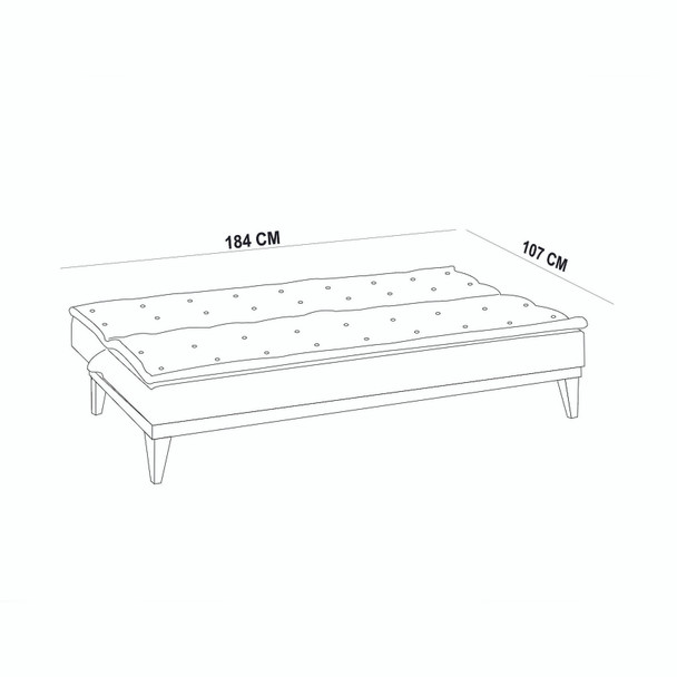 Sofa-krevet Garnitura Fuoco-TKM03-1008