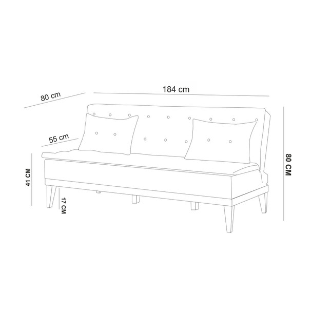 Sofa-krevet Garnitura Fuoco-TKM07-1070