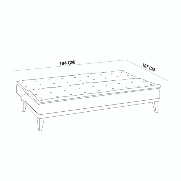 Sofa-krevet Garnitura Fuoco-TKM07-1070