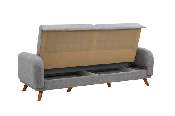 Sofa-krevet Garnitura Hera Set - Siva