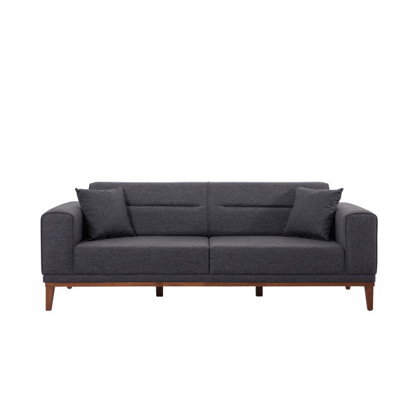Sofa-krevet Garnitura Liones Tepsili-Antracit