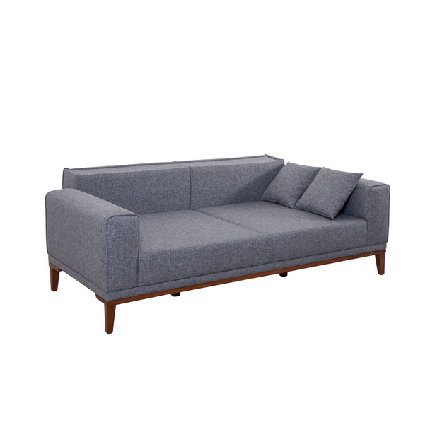 Sofa-krevet Garnitura Liones Tepsili-Tamno siva