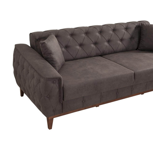 Sofa-krevet Garnitura Marta-TKM01-Antracit