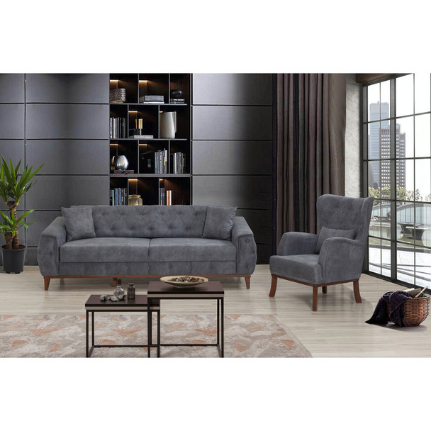 Sofa-krevet Garnitura Marta-TKM05-Plava