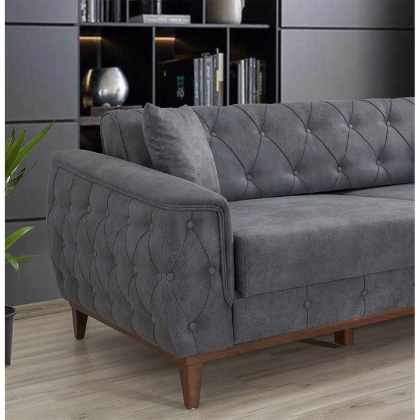 Sofa-krevet Garnitura Marta-TKM05-Plava