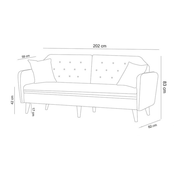 Sofa-krevet Garnitura Terra-TKM03-1008