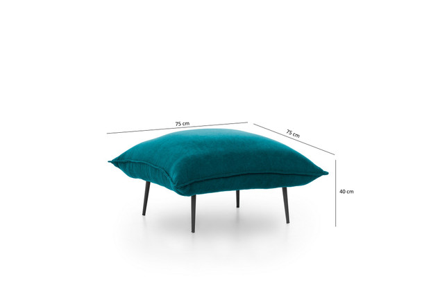 Tabure Aspen Tuffet - Petrol Green GR124
