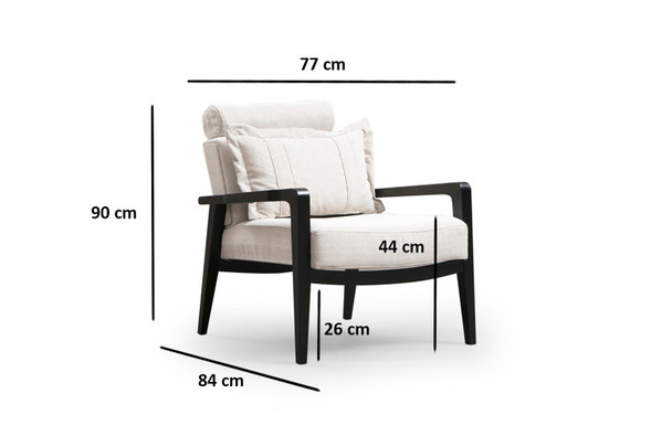 Wing Chair Apolon - krem