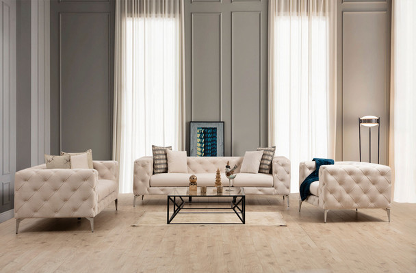 Wing Chair Como - Ecru