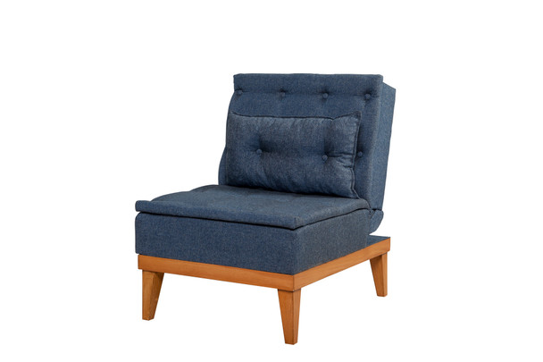 Wing Chair Fuoco Berjer-Tamno plava