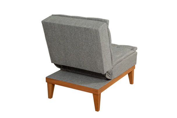 Wing Chair Fuoco Berjer-Tamno siva