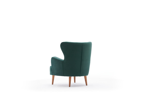 Wing Chair Karina - Petrol Green