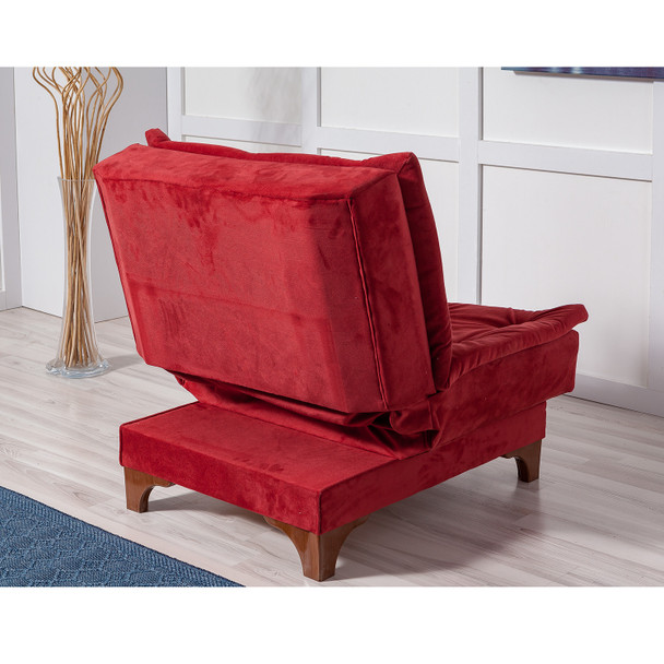 Wing Chair Kelebek Berjer-Claret Red